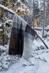 Vlněná deka Kaamos 100x150, černá / Finnsheep