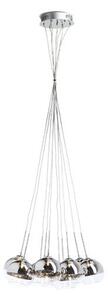 ASTRAL závěsná chromované sklo/čiré sklo 230V/12V G4 10x20W - RED - DESIGN RENDL