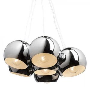 ASTROMET VII závěsná chrom 230V E27 7x42W - RED - DESIGN RENDL