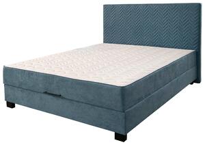 POSTEL BOXSPRING, 160/200 cm, kompozitní dřevo, smaragdově zelená Hom`in - Postele s úložným prostorem