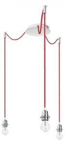 KOMBIX 3 závěsná sada CHZ+ČEK+CHO 230V E27 3x28W - RED - DESIGN RENDL