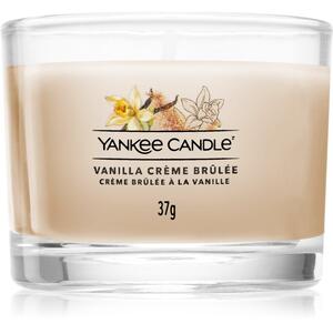 Yankee Candle Vanilla Crème Brûlée votivní svíčka glass 37 g