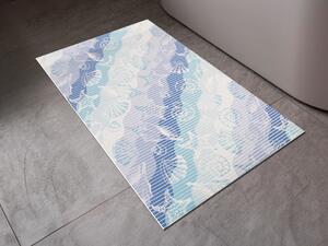 Koupelnová pěnová rohož / předložka PRO-004 Mořský svět - modrá - metráž šířka 65 cm