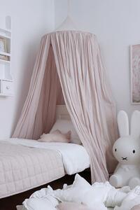 Baldachýn nad manželskou postel Soft - Pudrově růžová
