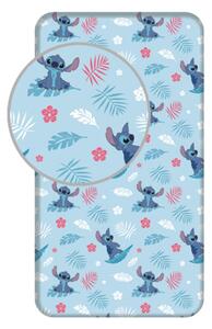 Jerry Fabrics Prostěradlo Lilo and Stitch Blue 90x200x25 cm