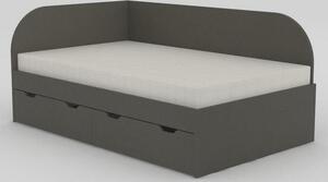 Dřevona Dětská postel REA GARY 120x200 s úložným prostorem, levá, NAVARRA