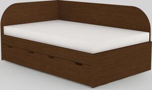 Dřevona Dětská postel REA GARY 120x200 s úložným prostorem, levá, WENGE