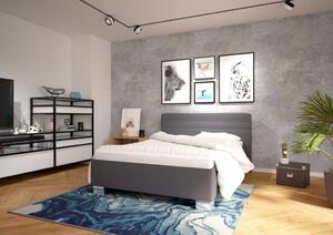 Blanář Sendy čalouněná postel vč. roštu 140 x 200 cm, šedá