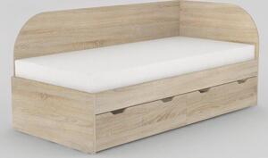 Dřevona Dětská postel REA GARY 90x200 s úložným prostorem, pravá, BUK