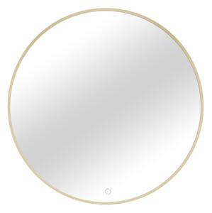 Zrcadlo s osvětlením GERBINIE A, 80x80, zlatá