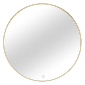 Zrcadlo s osvětlením BINIE A, 60x60, zlatá