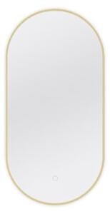 Zrcadlo s osvětlením MICEDI A, 50x100, zlatá
