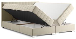 Kontinentální postel dvoulůžko BOXSPRING EDIT + topper v ceně | 140x200 | VÝBĚR TKANIN