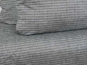 Snový svět Lněné povlečení OSNOVA černé se zipem Rozměr polštáře: Polštář 50x70 cm