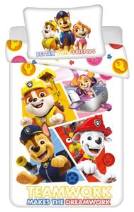 Jerry Fabrics Povlečení do postýlky Paw Patrol 498 baby 100x135, 40x60 cm