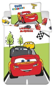Jerry Fabrics Povlečení do postýlky Cars Champion baby 100x135, 40x60 cm