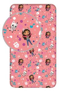 Jerry Fabrics Prostěradlo Gabbys Dollhouse 90x200x25 cm