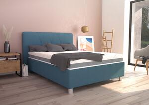 Blanář Stella čalouněná postel vč. roštu 140 x 200 cm, modrá