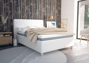 Blanář Stella čalouněná postel vč. roštu a matrace 140 x 200 cm, bílá