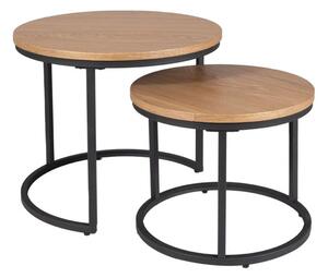 Přístavný stolek OMORU dub/černá