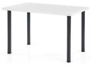 Jídelní stůl MUDIX 2 bílá/černá, 120x68 cm