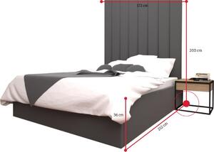 Čalouněná postel DIANA, 160x200, trinity 15, long