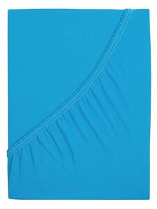 B.E.S. - Petrovice, s.r.o. Prostěradlo Jersey česaná bavlna MAKO - Modrý tyrkys 90 x 200