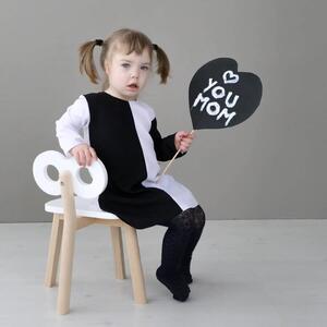 Designová dětská stolička OOH NOO - bílá