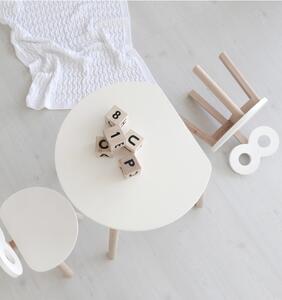 Designový dětský stůl OOH NOO půlměsíc - bílý