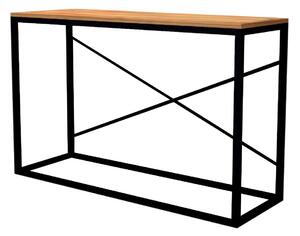 Konzolový stolek Vubomi 3 (ořech + černá). 1094800