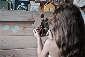 Dětské dřevěné zrcadlo - Jednorožec