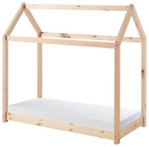 DĚTSKÁ POSTEL SE STŘÍŠKOU, 70/140 cm, přírodní barvy MID.YOU, Online Only
