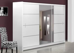 Casarredo - Komfort nábytek Šatní skříň SANDINO/VISTA 250 bílá