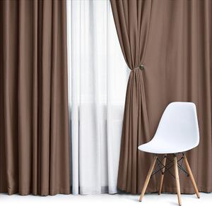 Olzatex Zatemňovací / termoizolační závěs, blackout jednobarevný UNI OLZ-156 hnědý, šířka 150cm (látka v metráži)