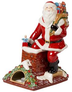 Christmas Toys Memory svícen/hrající Santa na střeše, 32 cm, Villeroy & Boch