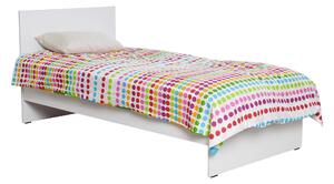 Jednolůžková postel 90 cm Vobima 1 (bílá) (s roštem). 1094823