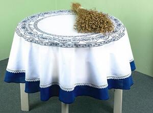 Forbyt kuchyňský ubrus CIBULÁK, modrobílý, průměr 140cm (kruh)