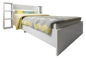 Jednolůžková postel 90 cm Kemedo (bílá) (s roštem). 1094826