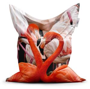 Sablio Sedací vak Classic Plameňáci 2 - 150x100 cm