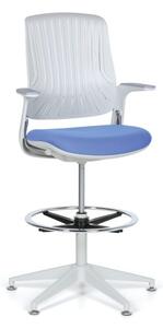 Pracovní židle GREG s kluzáky, modrá