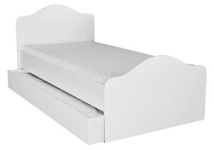 Jednolůžková postel 90 cm Sabese 4 (bílá) (s roštem). 1094831