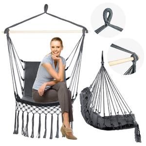 BRAZILSKÉ KŘESLO VELKÁ HOUPACÍ SÍŤ ZAHRADNÍ HOUPAČKA ZÁVĚSNÉ KŘESLO BOHO DĚTSKÉ