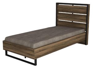 Jednolůžková postel 90 cm Nubulo 3 (ořech) (s roštem). 1094832
