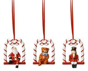 Nostalgic Ornaments vánoční závěsná dekorace, houpačka 3 ks 18x7cm, Villeroy & Boch