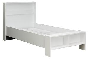 Jednolůžková postel 100 cm Lopope (bílá) (s roštem). 1094837
