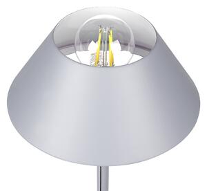 Kovová stolní lampa světle šedá CAPARO