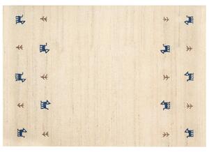 Vlněný koberec gabbeh 160 x 230 cm béžový AYLI