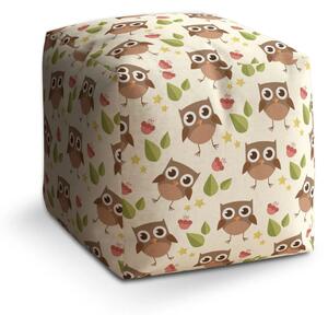 Sablio Taburet Cube Sovy - 40x40x40 cm