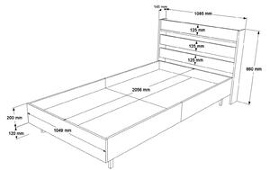 Jednolůžková postel 100 cm Nimelo 6 (bílá) (s roštem). 1094843