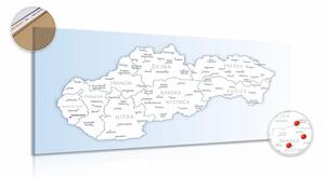 Obraz na korku mapa Slovenska